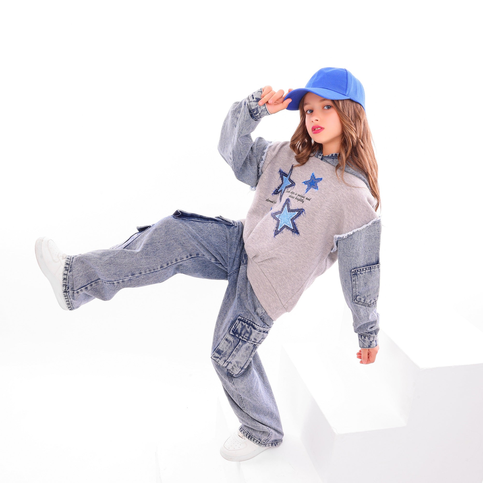 Girls’ STARs Denim Set - Code 5062