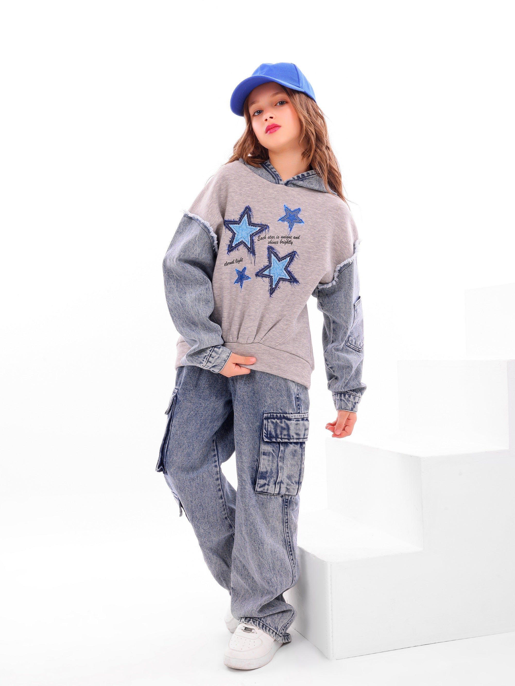 Girls’ STARs Denim Set - Code 5062