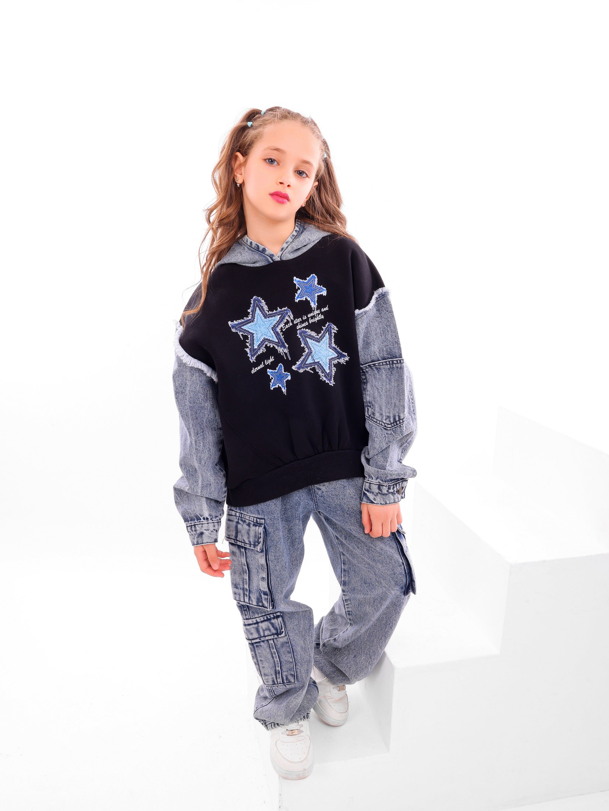 Girls’ STARs Denim Set - Code 5062