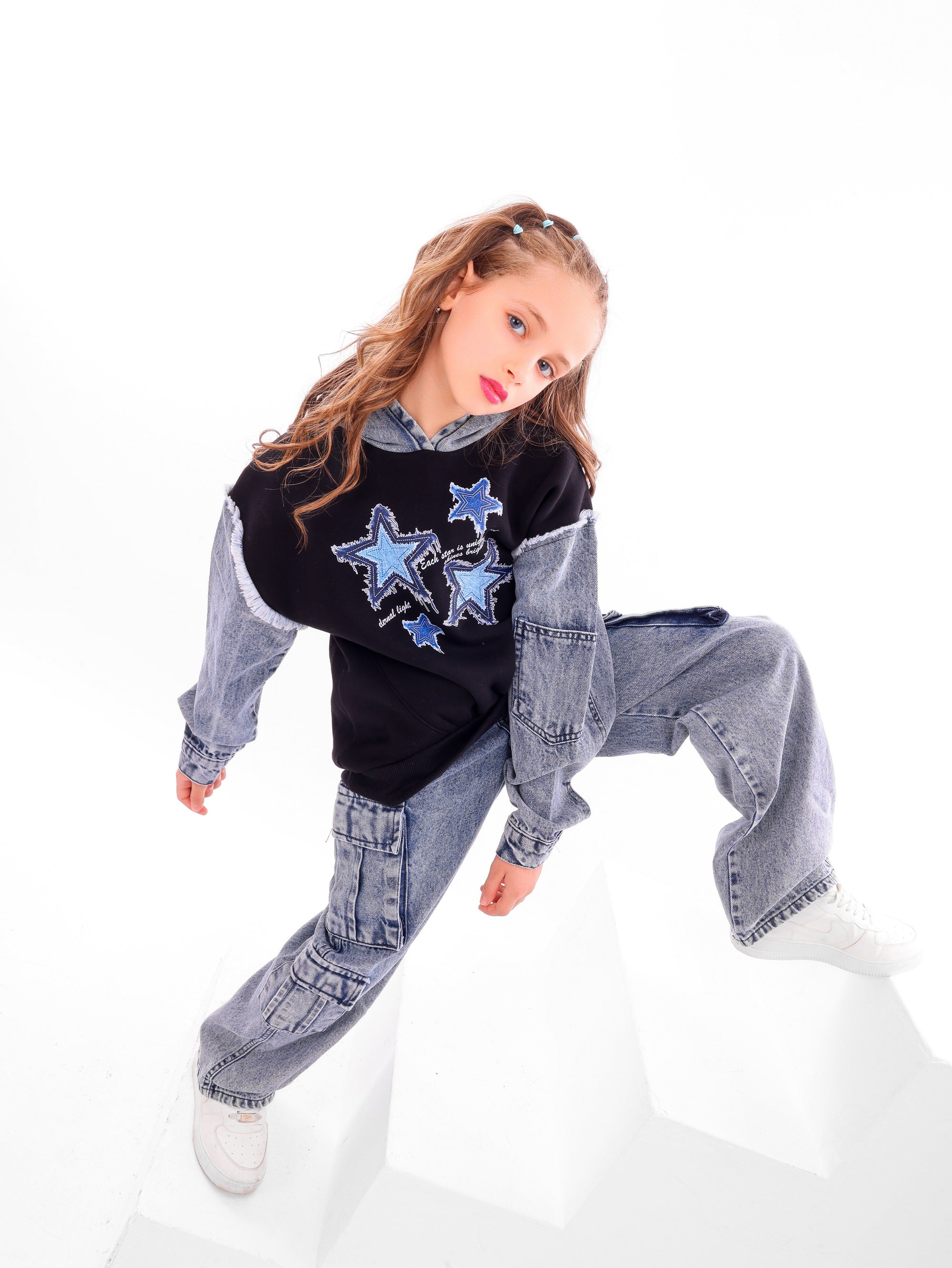 Girls’ STARs Denim Set - Code 5062
