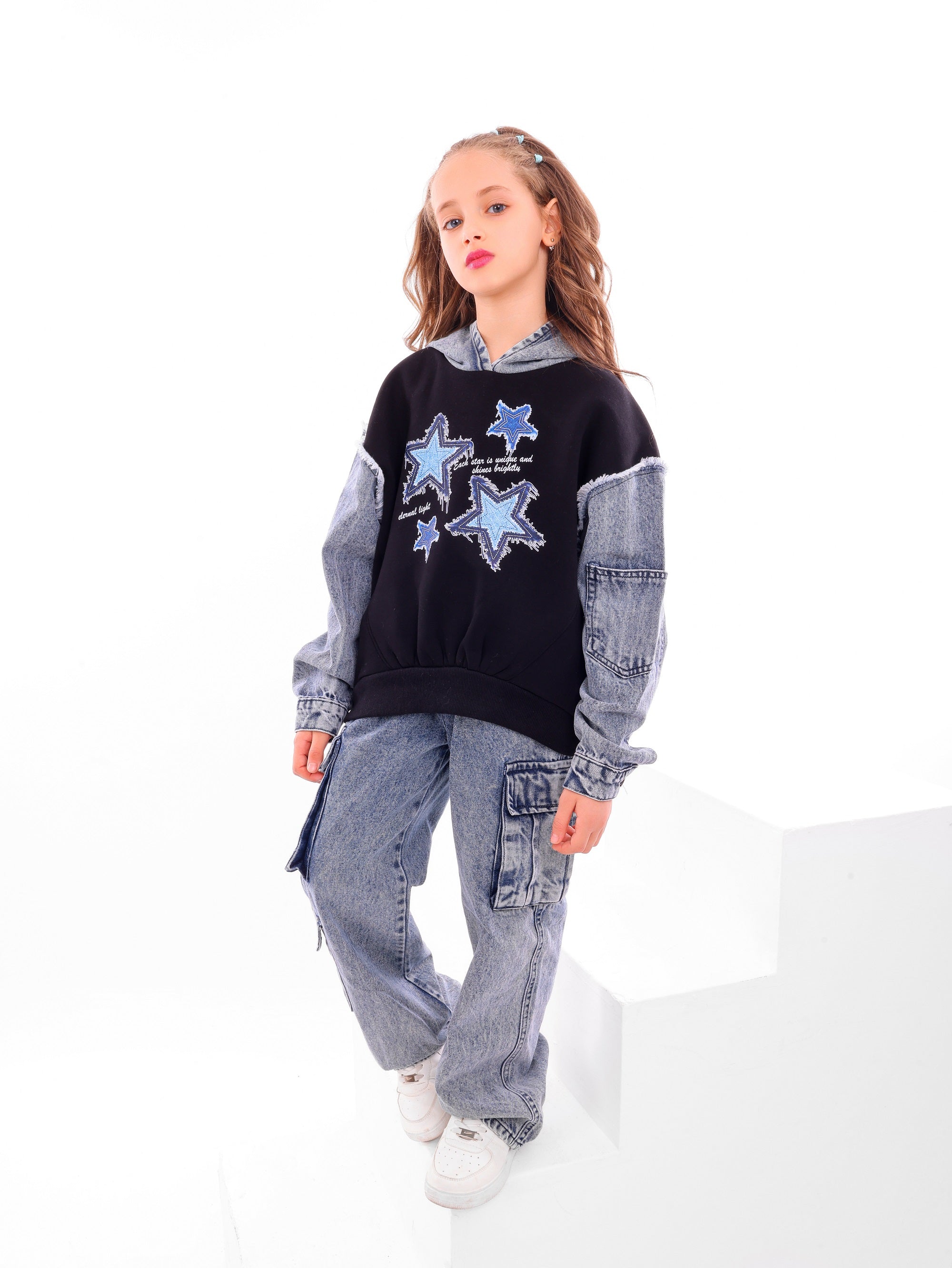 Girls’ STARs Denim Set - Code 5062