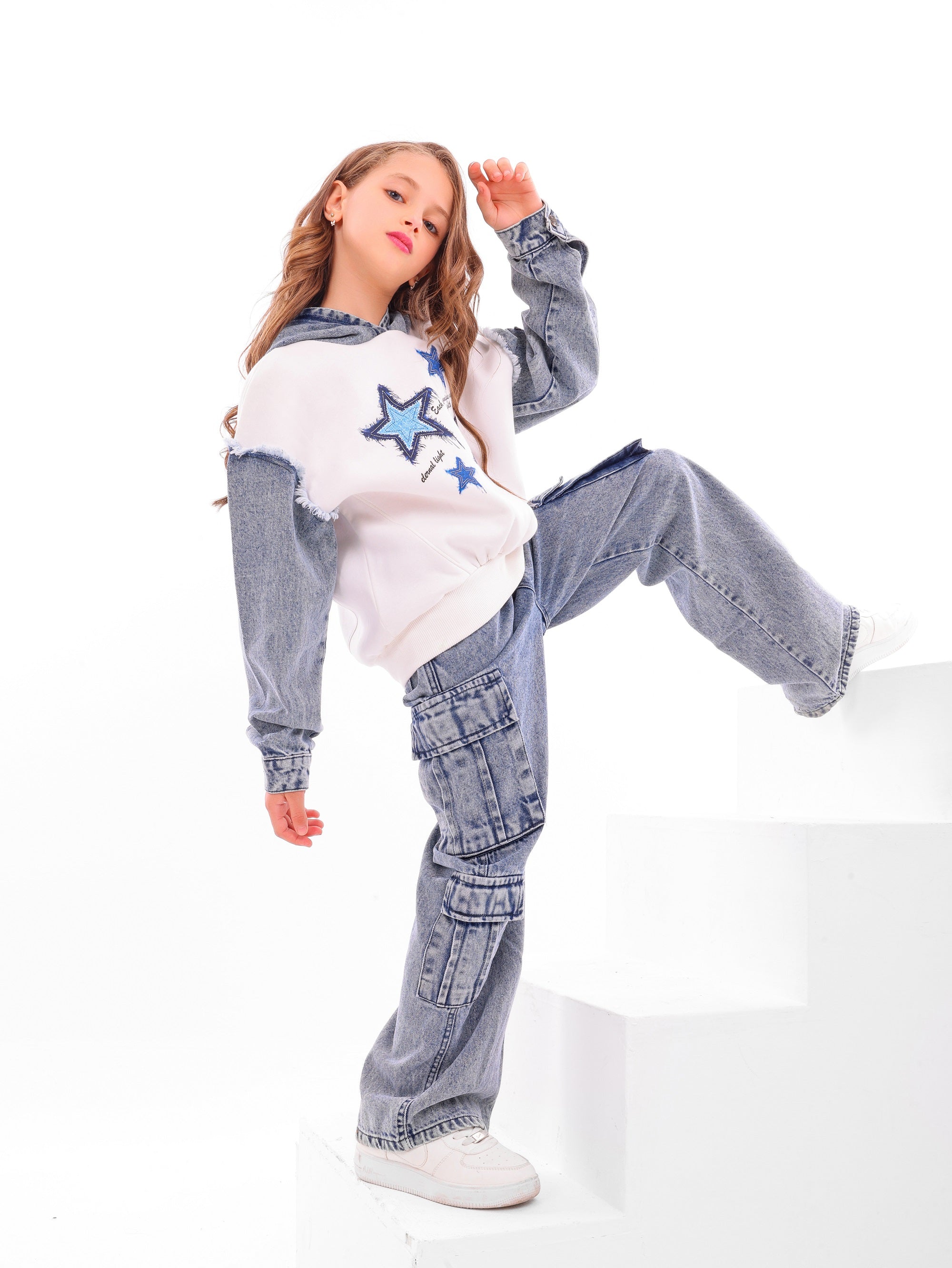 Girls’ STARs Denim Set - Code 5062