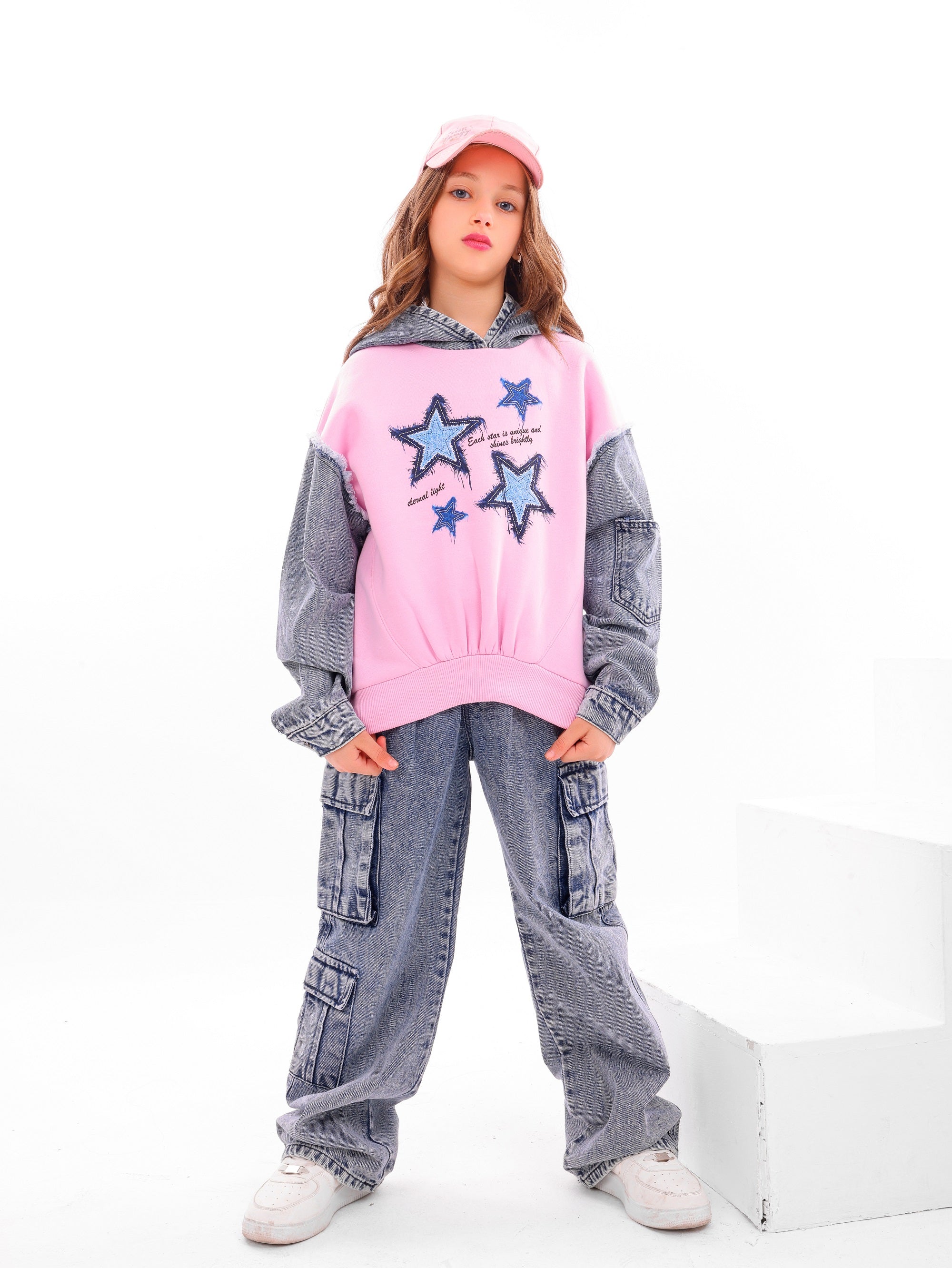 Girls’ STARs Denim Set - Code 5062
