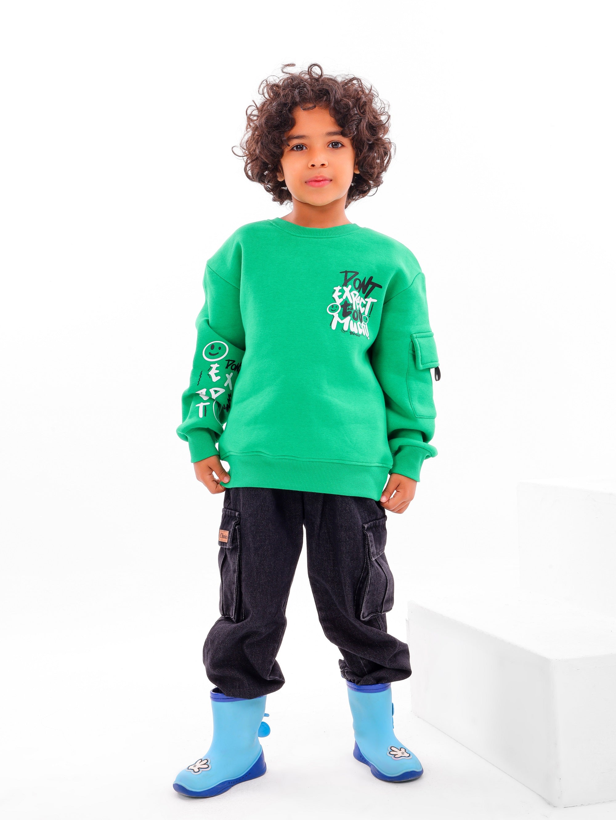 TO MUCH Baby Sweatshirt &amp; Pants Set - Code 4003