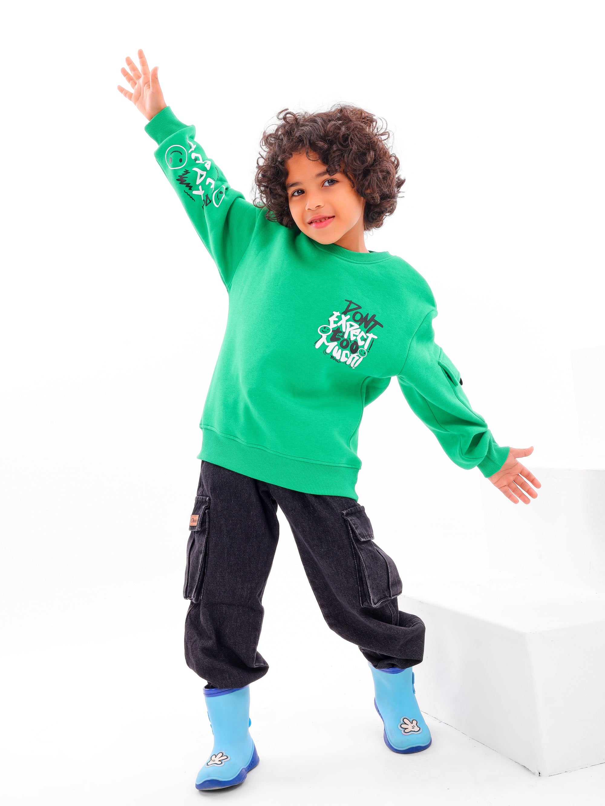 TO MUCH Baby Sweatshirt &amp; Pants Set - Code 4003