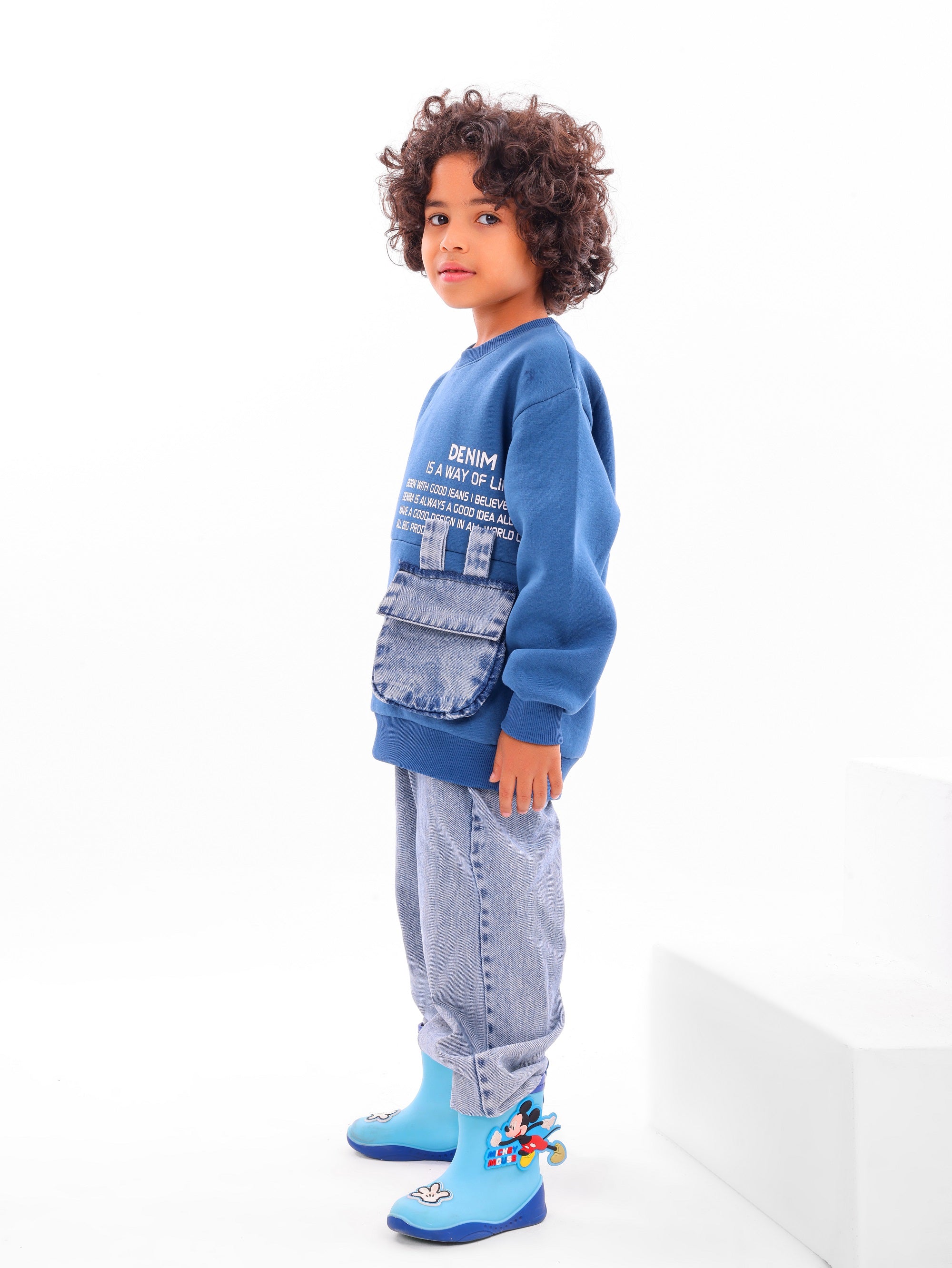 Boys’ “Denim Is a Way of Life” Set - Code 4006