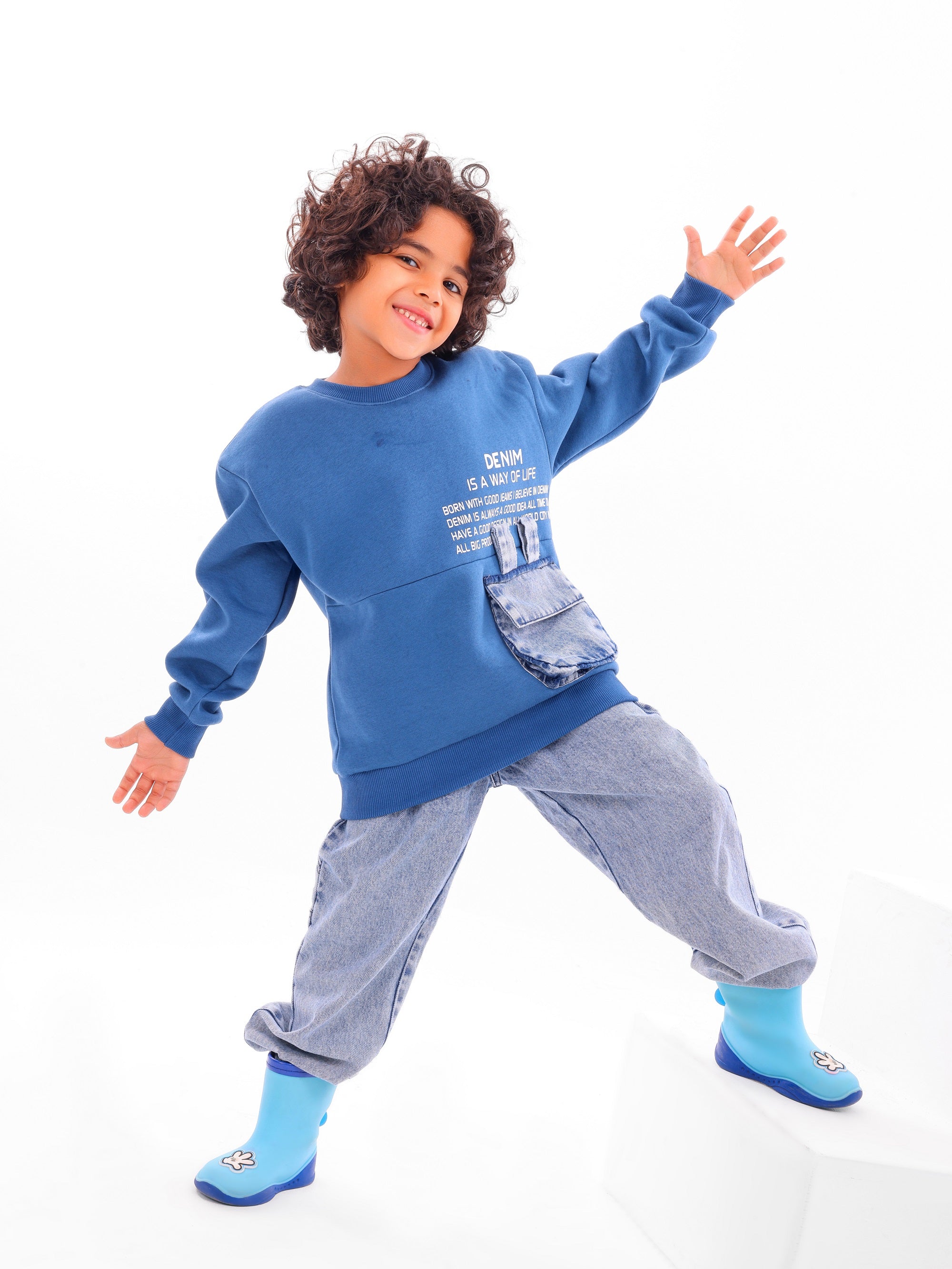 Boys’ “Denim Is a Way of Life” Set - Code 4006