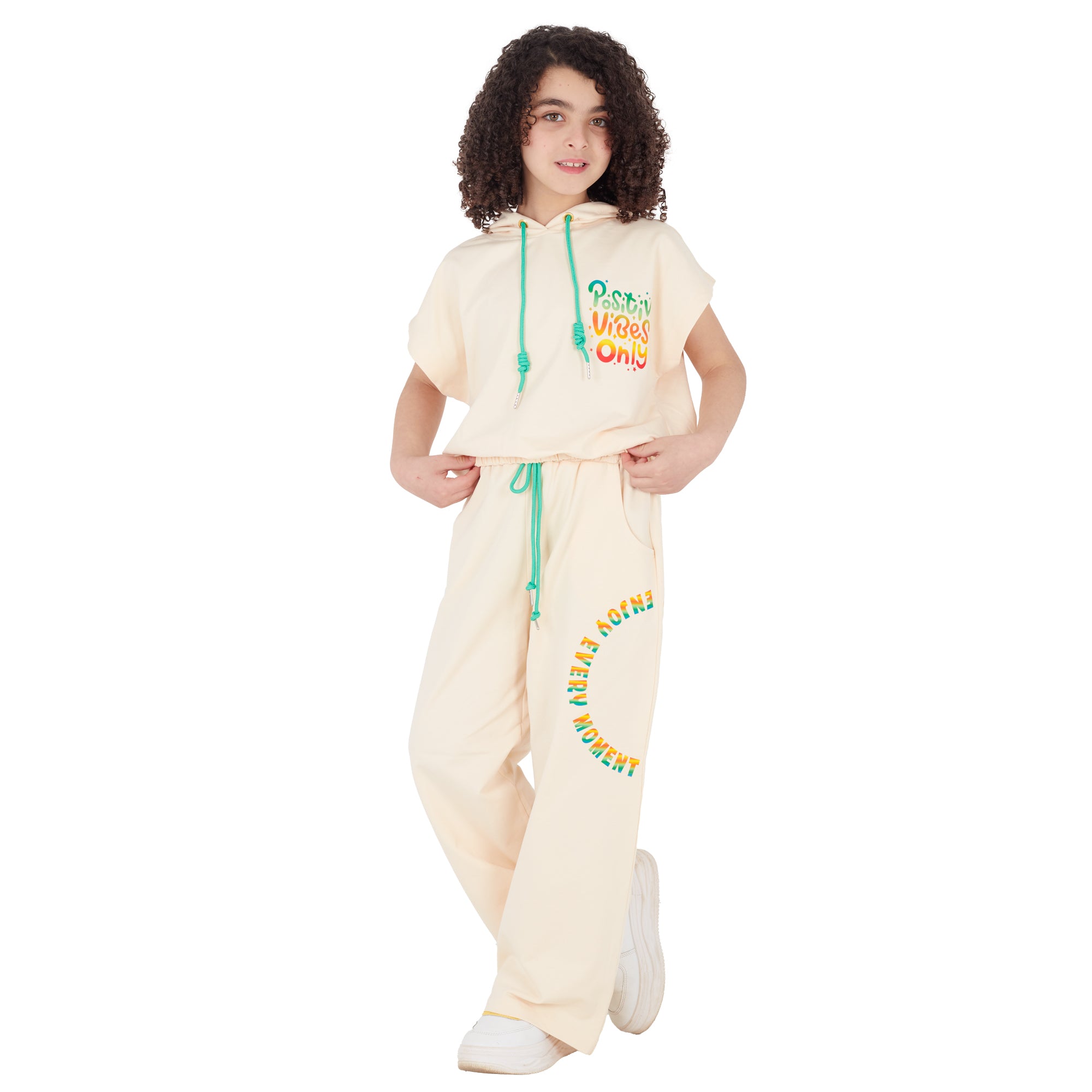 Bositive Vibes Casaul Set - code 2038