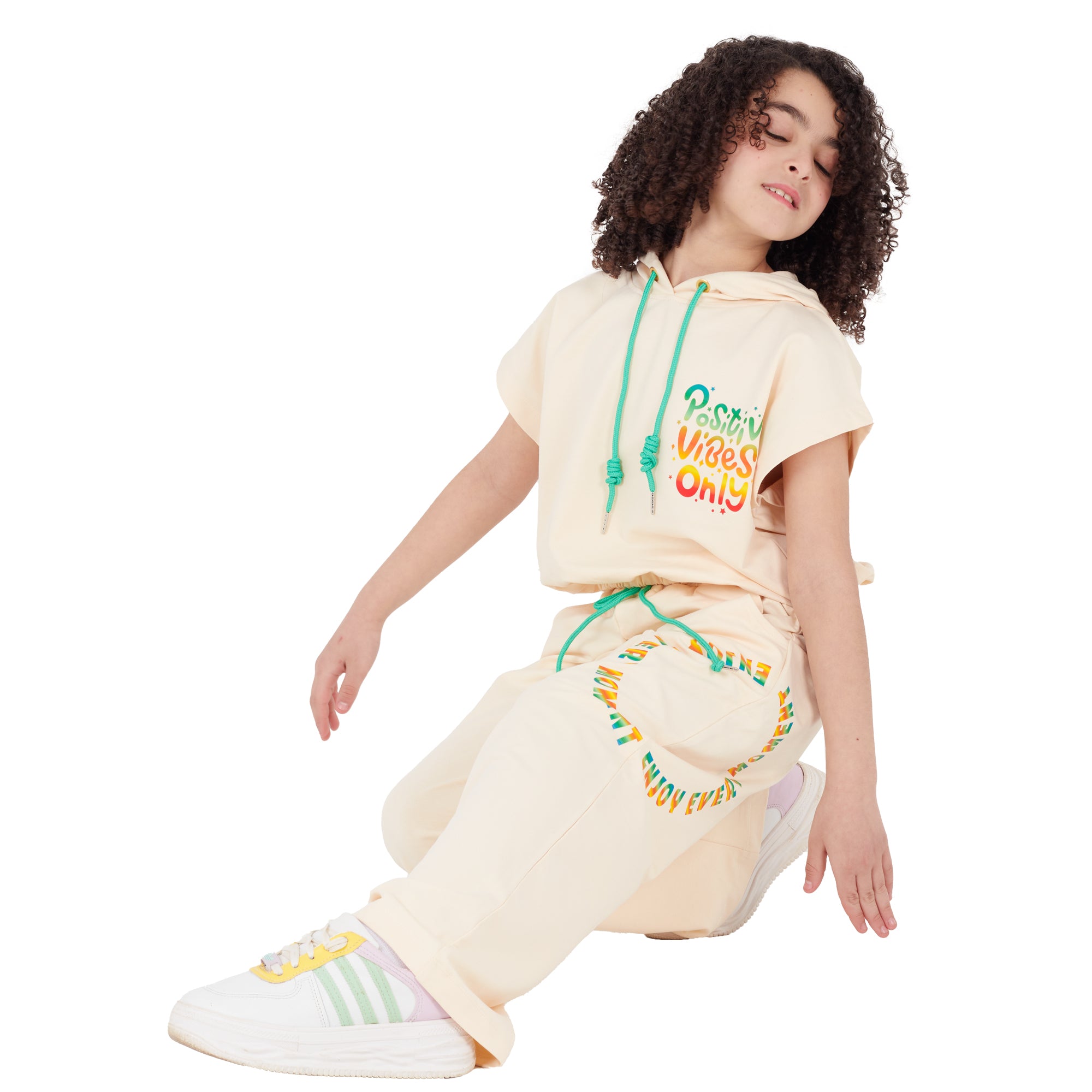 Bositive Vibes Casaul Set - code 2038