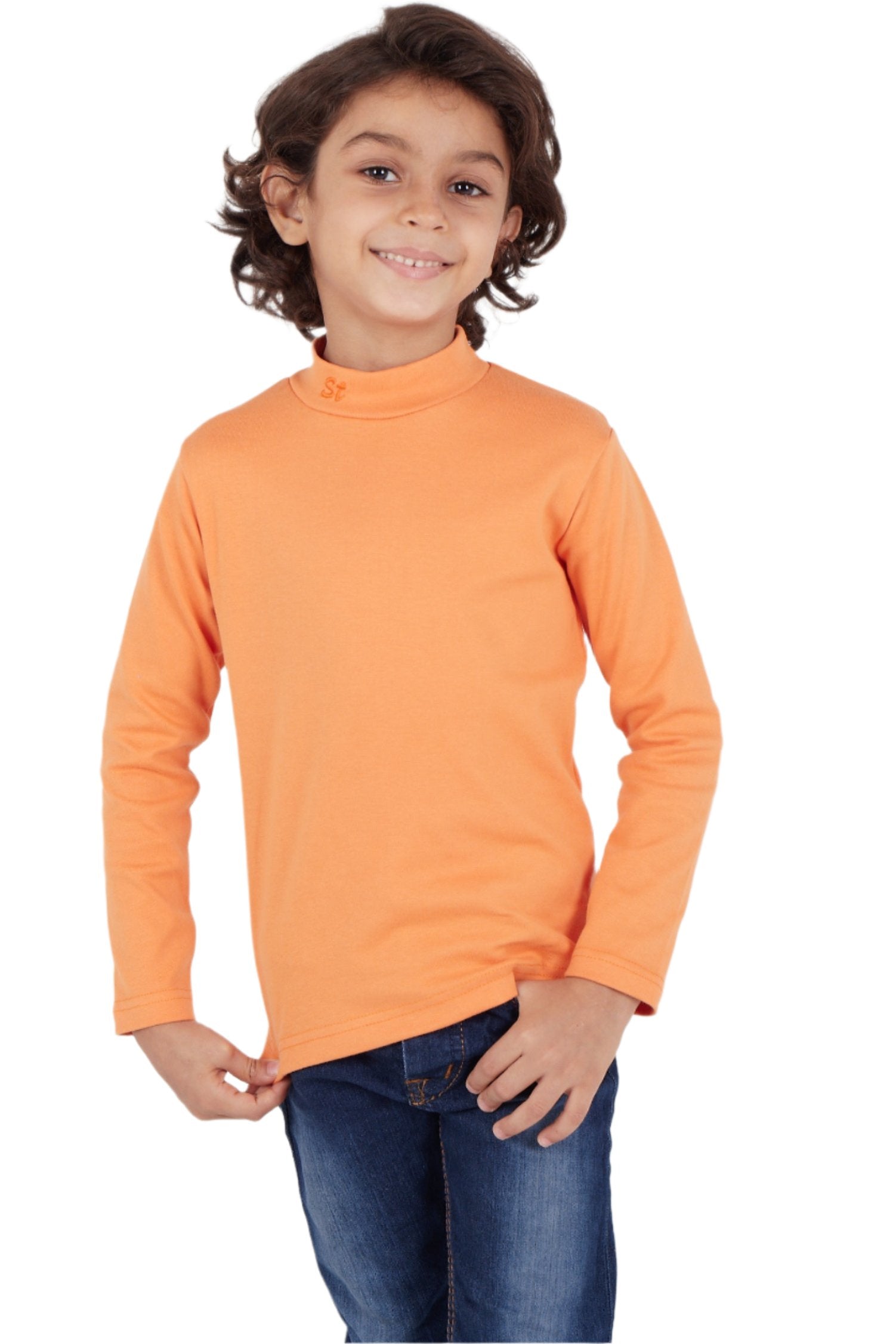 Unisex long sleeve Half Call - Orange