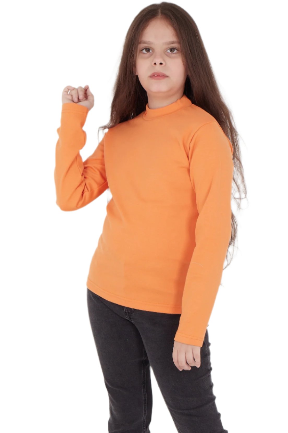 Unisex long sleeve Half Call - Orange